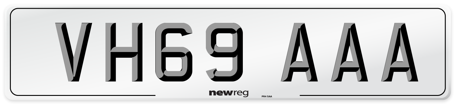 VH69 AAA Number Plate from New Reg